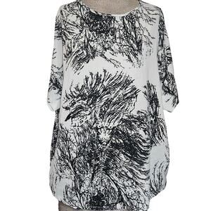 Willow Clothing Short Sleeve Blouse Size Medium